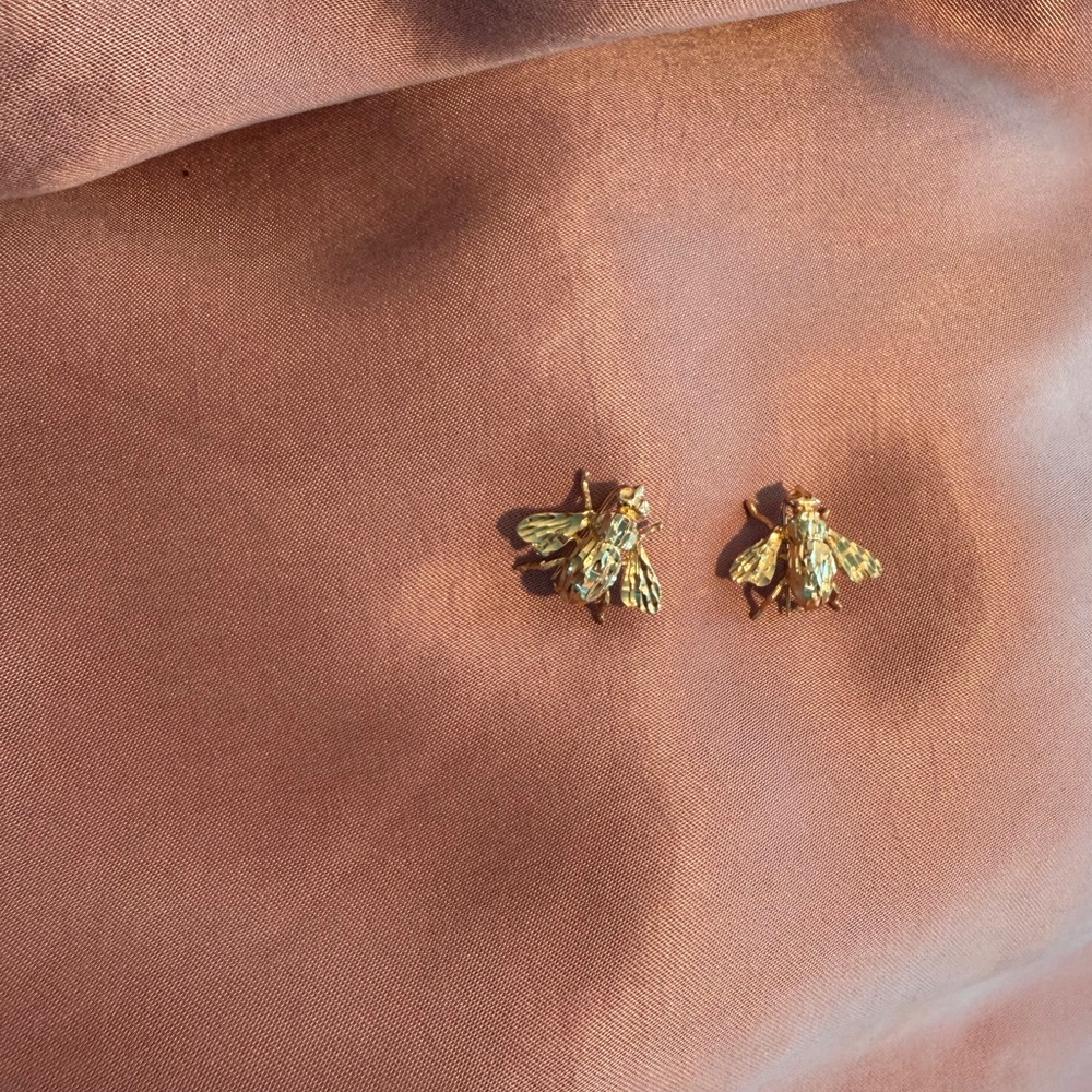 14kt Gold Bee Pin -Set of Two